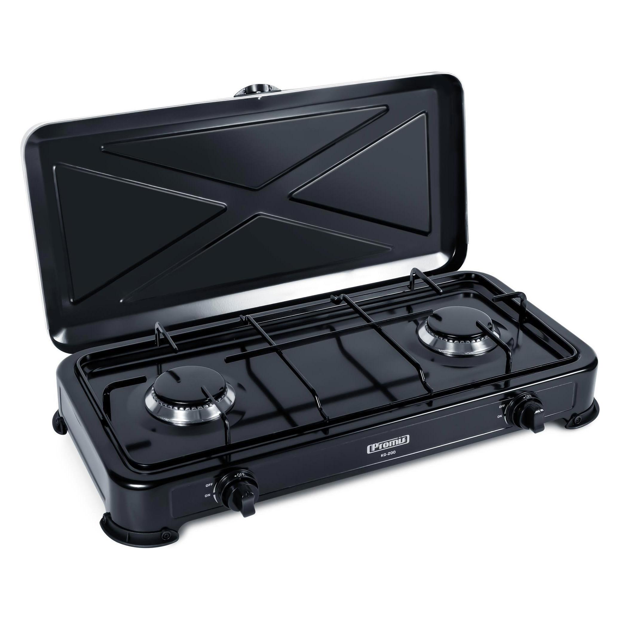 Promis Gaskocher KG200 SCHWARZ OHNE REDUZIERER (KG200C)