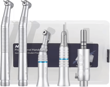 Inspire Essentials NSK FX Dual Drive Dental Handpiece Set 11 Contra Angle And High Speed Turbine 2hole Set