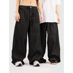Urban Classics Pleated With Long Pocket Jeans black washed Gr. 32