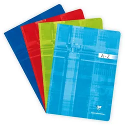 Clairefontaine 10x Adressbuch geheftet A4, 48 Blatt kariert 90g - Sortiert 3169C