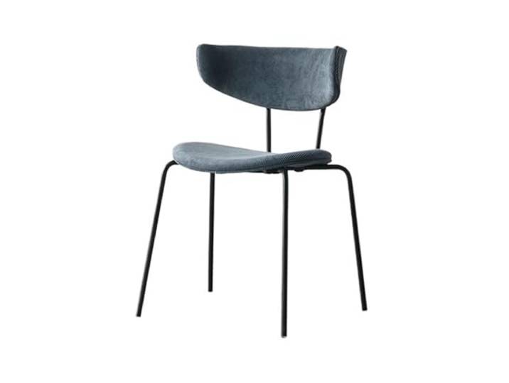 Glamour Haven Moderne, Bequeme Esszimmerstühle, Vintage Cordstuhl, moderner Küchenstuhl mit ergonomischem Design, Ideal für Esstisch, Küche zu Hause oder Restaura(Blue)