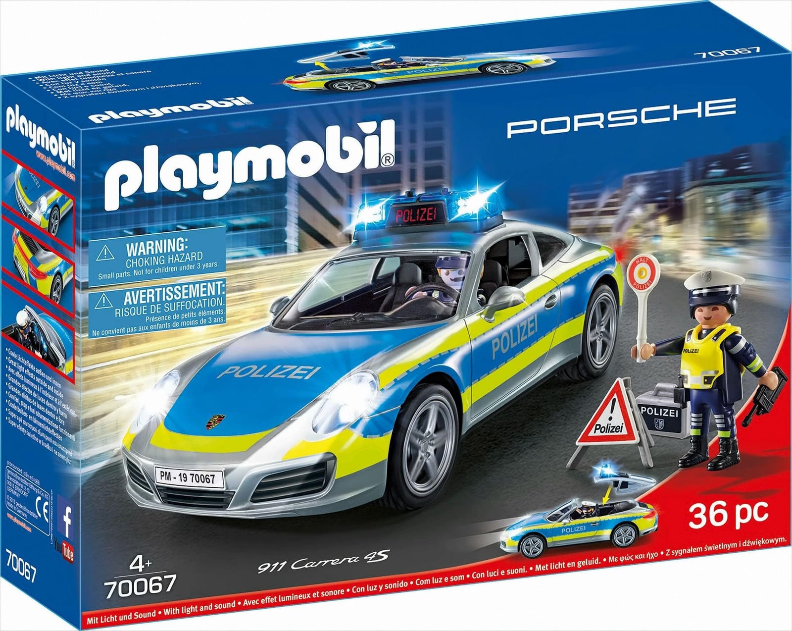 Playmobil Porsche 70067: Porsche 911 Carrera 4S Politieauto