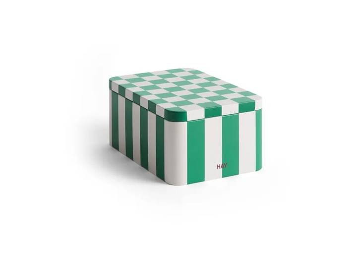 HAY Bocal Tin Container small Green-off white