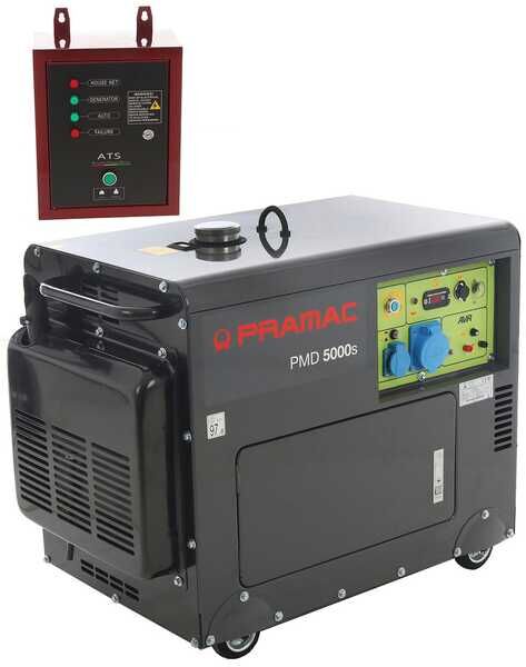 Pramac PMD5000s - Diesel Notstromaggregat 230V - 5 kW - leise - inkl. ATS Notstromautomatik