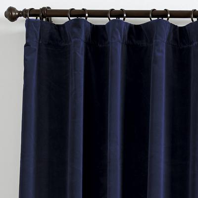 "Signature Velvet Drapery Panel - Oasis, 50""W x 84""L - Ballard Designs"