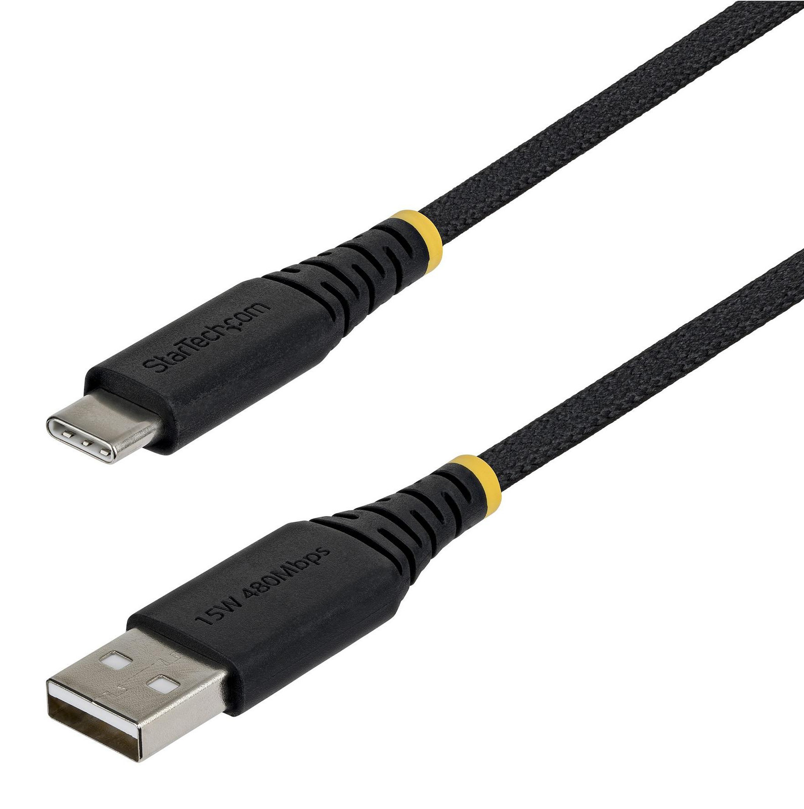 StarTech USB-A naar USB-C snellaadkabel, 1 meter, zwart