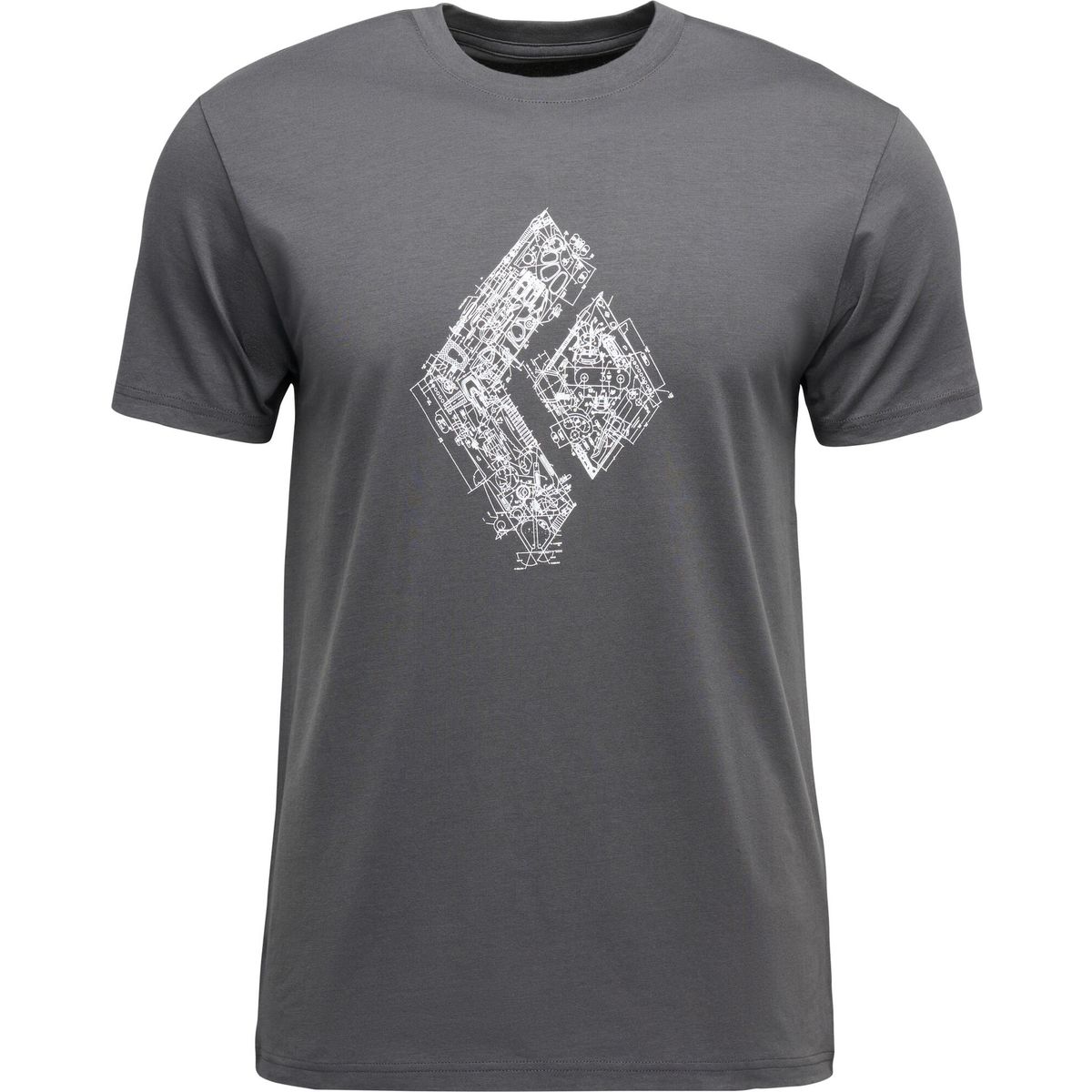 Black Diamond M Engineered Diamond SS Tee anthracite (0001) XLG AP7524720001XLG1
