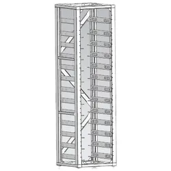 Deye 3U-HRACK System für Hochvolt 12 BOS-GM 5.1 Batterien 58,9x59x220 cm
