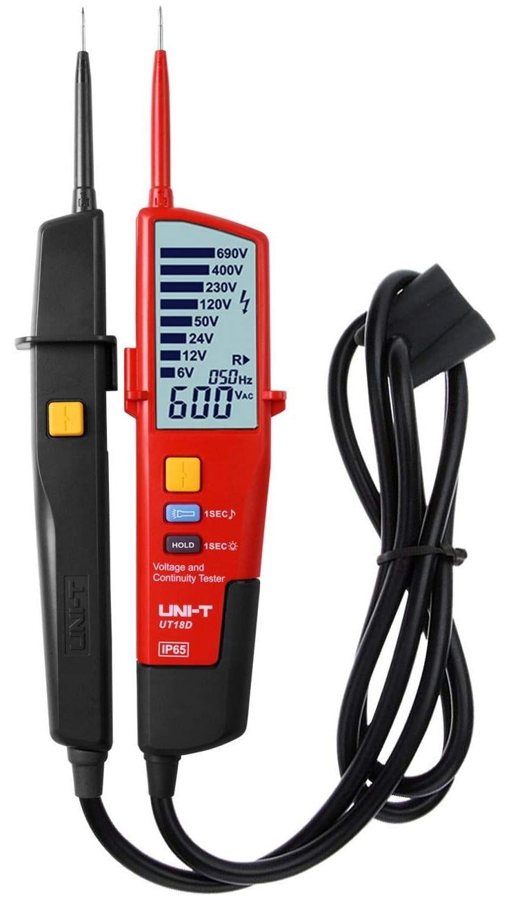 Lustrens Multifunctionele spanningstester met waterdichte digitale voltmeter