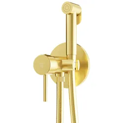 Steinberg Serie 100 Einhebelmischer mit Bidetbrause, 1001350BG, Farbe: Brushed Gold