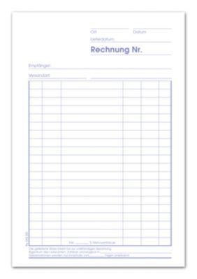 Format Rechnungsbuch A5 2x40 hoch
