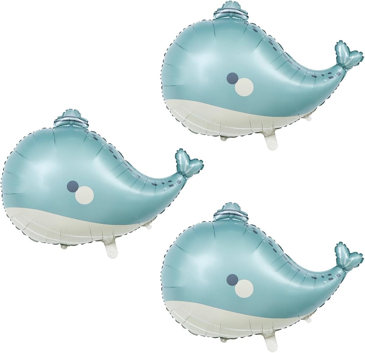 Walvis Grote Foil Ballonnen - 3 Stuks - Helium Ballonnen voor Zee Thema Verjaardagsfeest - Decoratie voor Kinderen