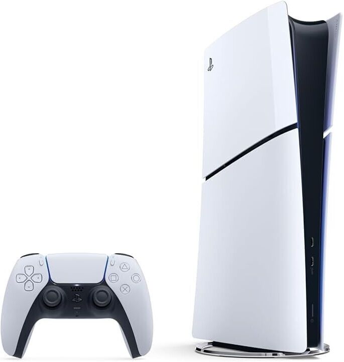 Sony PlayStation 5 Slim Édition Numérique (PS5 Slim)   825 GB   Manette   Blanc - Refurbished