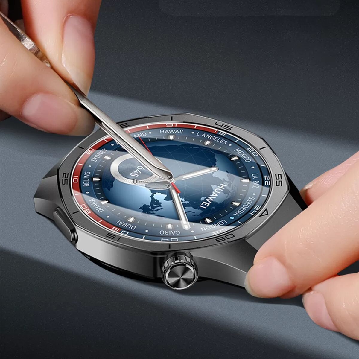 INF Saphir Displayschutzfolie kompatibel mit Huawei Watch GT5/GT6 46mm - Klar