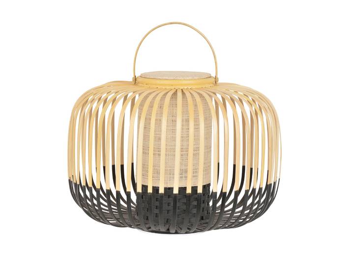 Take A Way Portable Lampe de Table S Black - Forestier Take A Way S - Terrasse - Design - Bambou - Lanterne