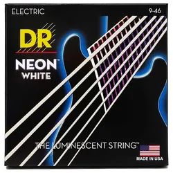 DR Strings Neon White Electric NWE-9/46 Lite - Heavy .009-.046 - Saiten E-Gitarre
