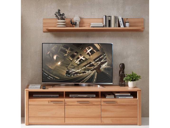Innostyle Wohnwand (2-teilig) Kernbuche teilmassiv - 190x170x45cm (BxHxT), (2-teilig)