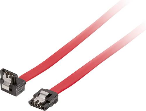 Equip Festplatten Anschlusskabel [1x - 1x SATA] 0.30 m Rot