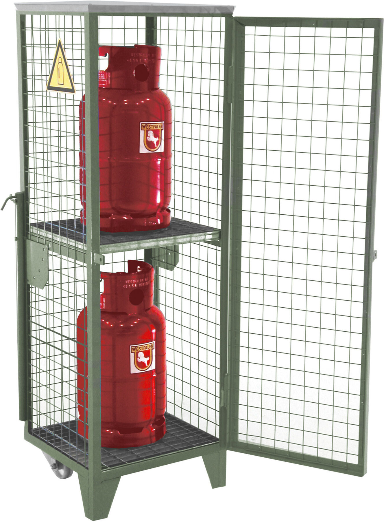 Bauer Südlohn Gasflaschen-Depot GFD-R 2, lackiert, Mausgrau (4495-01-0000-7005)