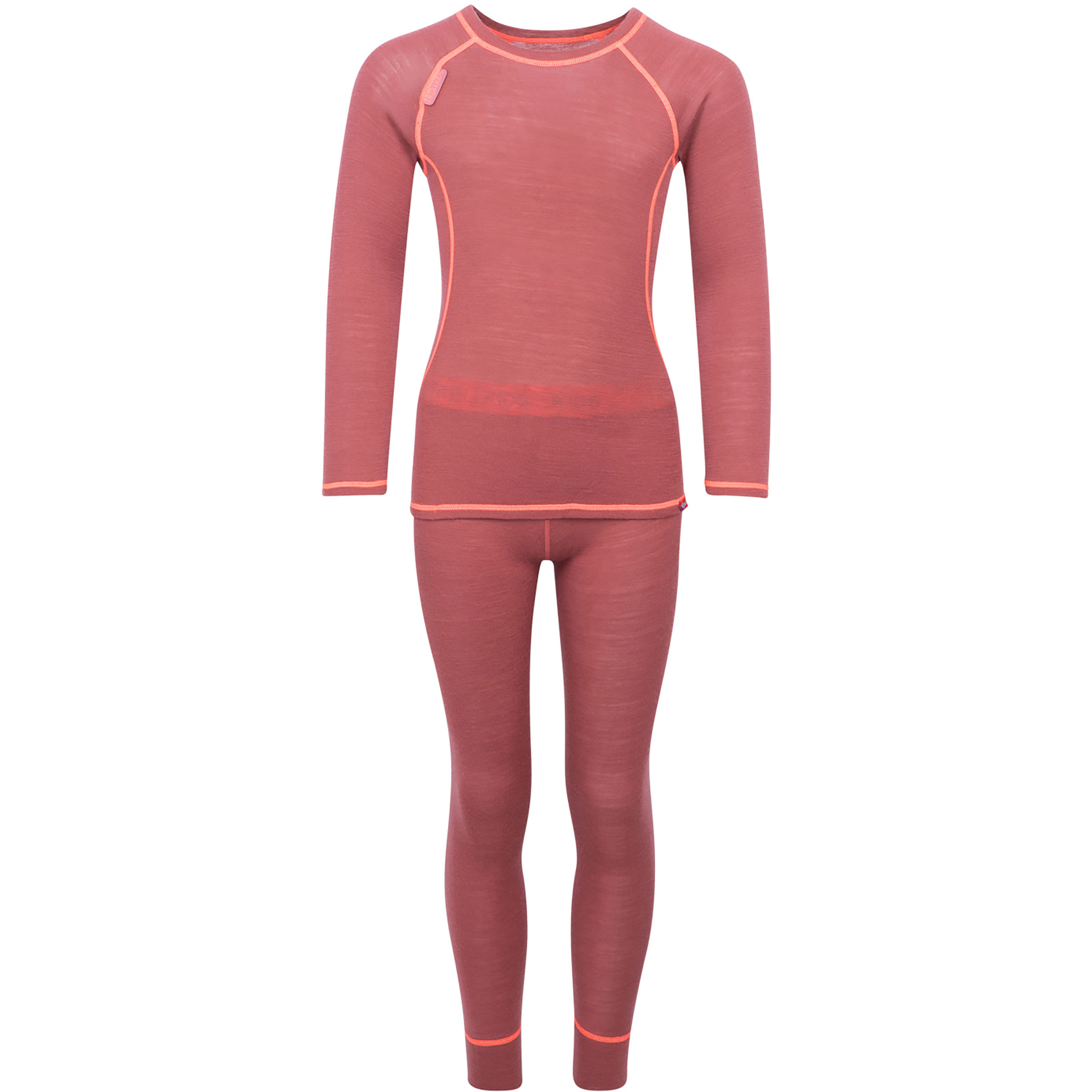 Trollkids Girls Merino Unterwäsche Set Kinder Merino Unterwäsche frozen berry Größe 116 Geruchsneutralisierend Merinowolle