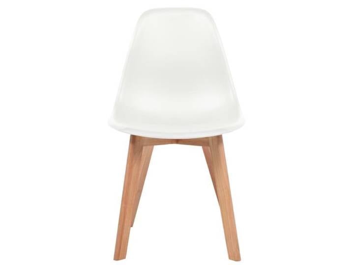 Mode Chaises de salle à manger 6 pcs Blanc Plastique-MEN1455