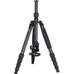 Sirui T-1205 Allrounder Stativ Carbon mit Kopf K-10II (Metall), Stativ, Schwarz