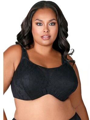 Plus Size Women's Curvy Chic Nursing Cami Underwire Bra 2022 by Elila in Black (Size 42 F)