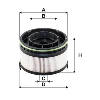 FILTRON Kraftstofffilter PE 962/2 Filtereinsatz 80mm für Mercedes