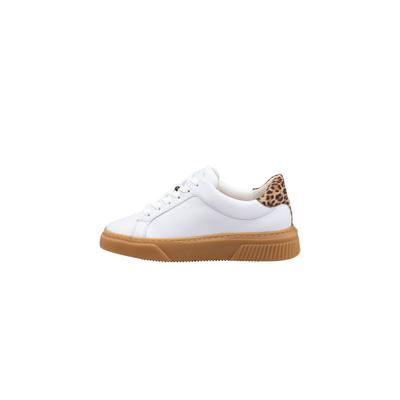 Sneaker LLOYD "GRACE", Damen, Gr. 38, wasserabweisend, braun (weiß), Leder, unifarben, Basic, Schuhe Sneaker, mit herausnehmbarem Fußbett