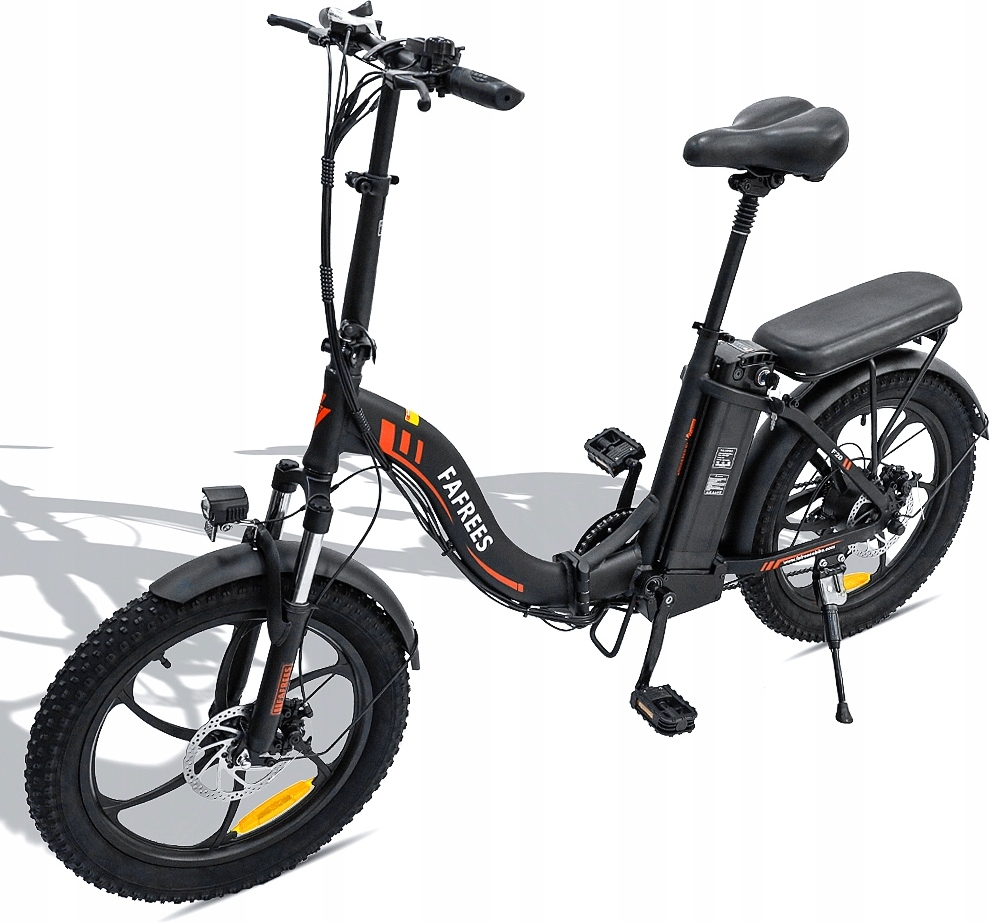 Fafrees F20 Faltbares Elektrofahrrad, 20-Zoll-Fettreifen-Elektro-Mountain-Fahrrad, Schnee-E-Bike, 36 V/18 Ah, Lithiumbatterie, 250 W Schwarz