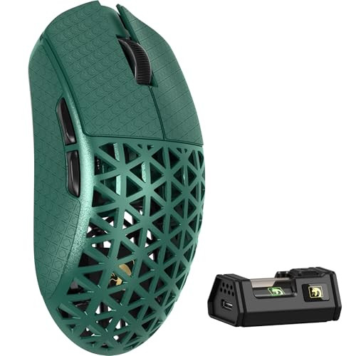 MAMBASNAKE M5 Ultra Carbon Fiber Draadloze Gamingmuis - Groen