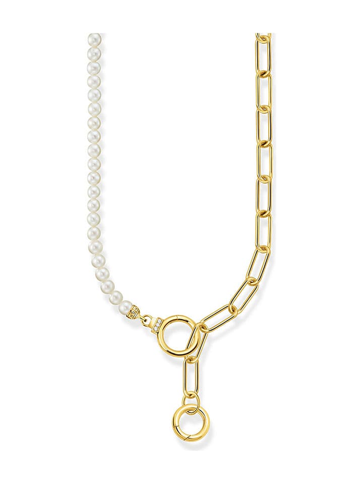 Thomas Sabo Vergold. Halskette mit Perlen - (L)47 cm - onesize