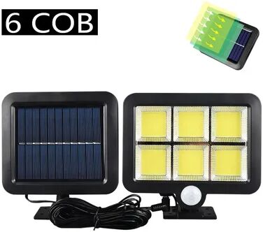 Youfap Market Waterproof Solar Lights Outdoor, Motion Sensor Split Wall Lamp, Street Light For Home Garden 6 Cob