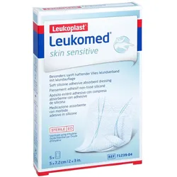 Leukomed Skin Sensitive Steril 5x7,2 Cm 5 St