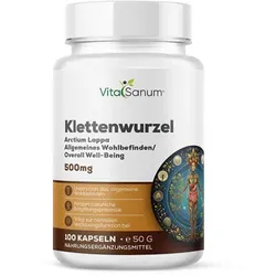 VitaSanum®- Klettenwurzel (Arctium lappa) 1000 mg - pro Tagesportion (2 Kapseln)