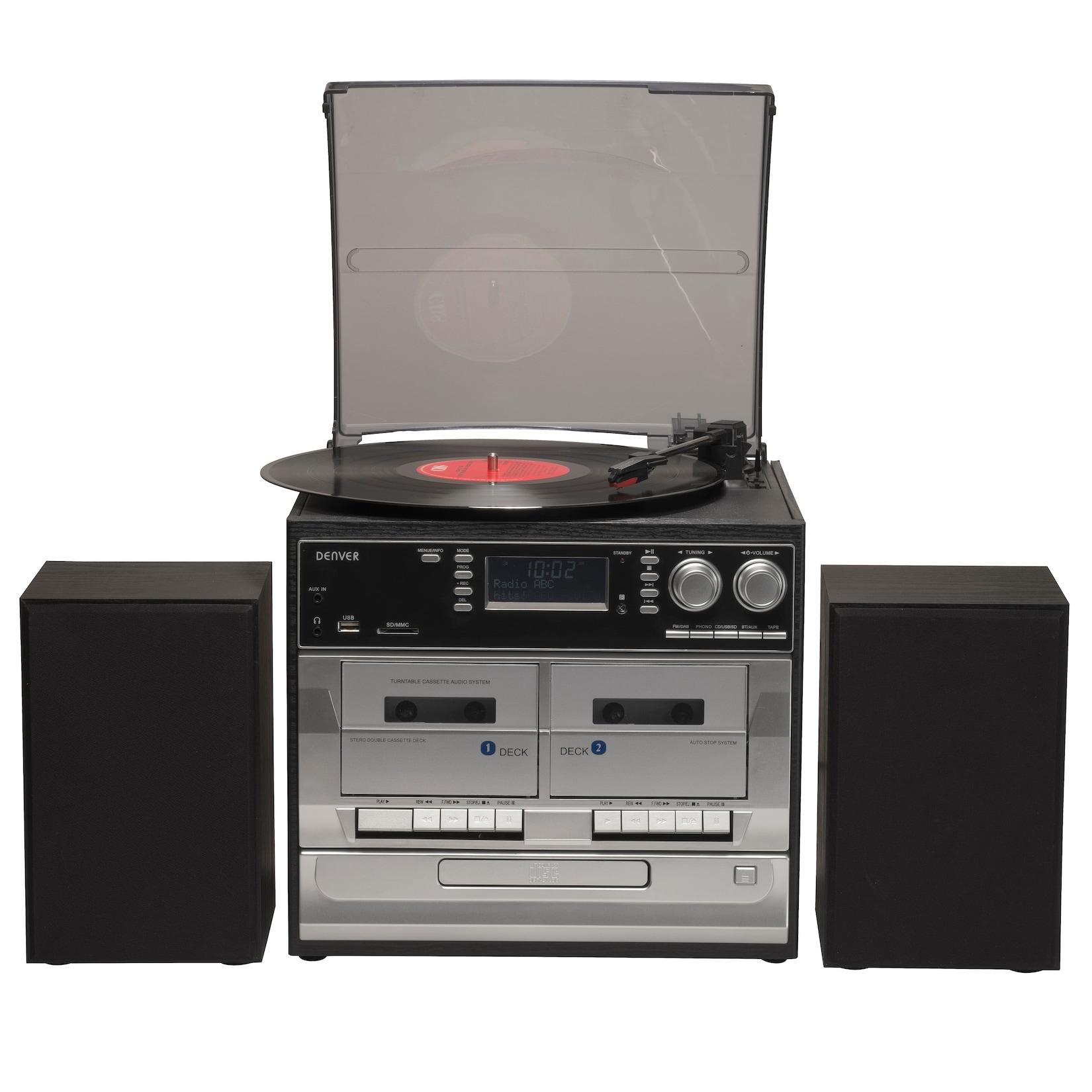 Denver MRD-166 Musikcenter–Allrounder mit Lautsprecherboxen, 2x 20W