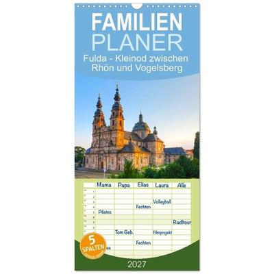 Familienplaner 2027 - Fulda - Kleinod zwischen Rhön und Vogelsberg mit 5 Spalten (Wandkalender, 21 x 45 cm) CALVENDO