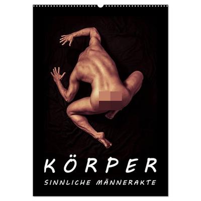 KÖRPER - SINNLICHE MÄNNERAKTE (Wandkalender 2027 DIN A2 hoch), CALVENDO Monatskalender
