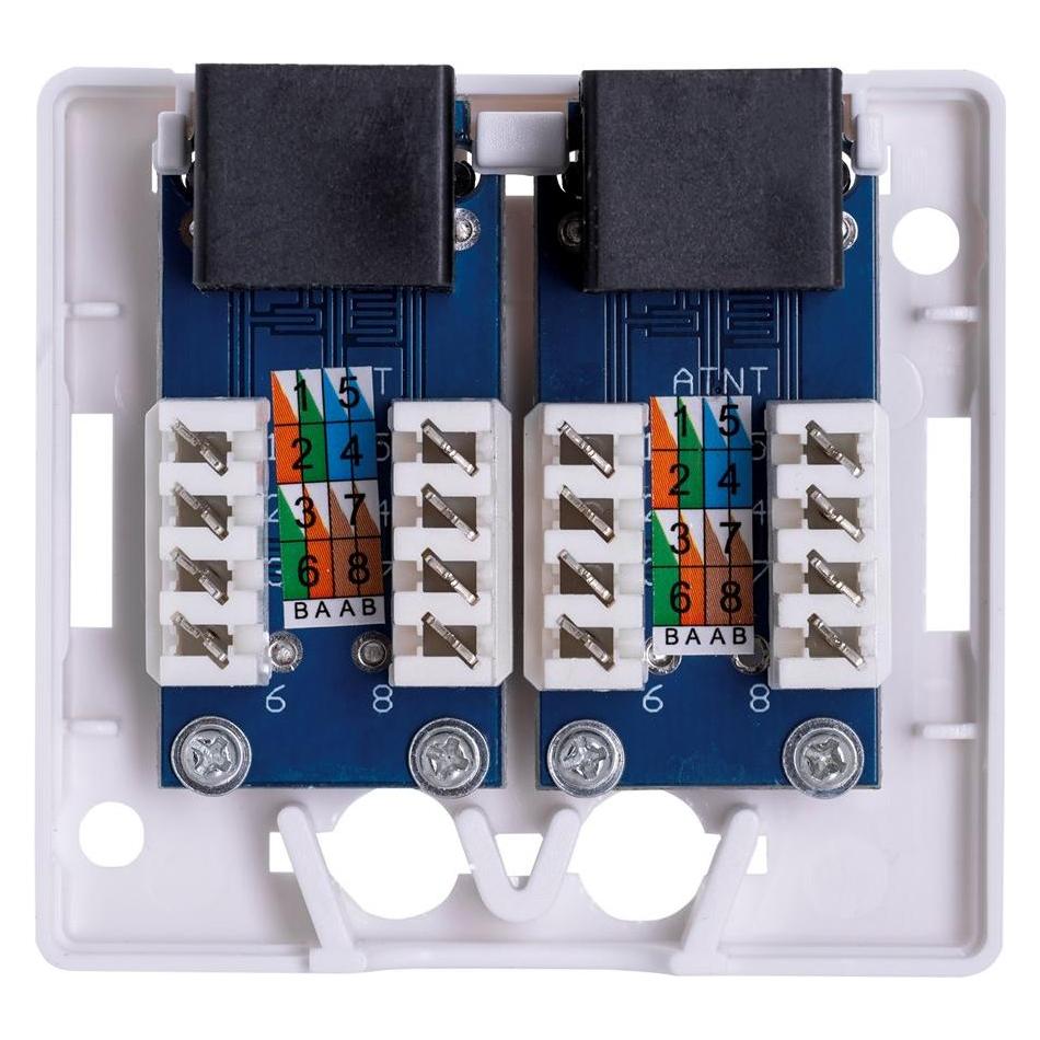 Lanberg OU6-0002-W Steckdose RJ-45 Weiss (OU6-0002-W)