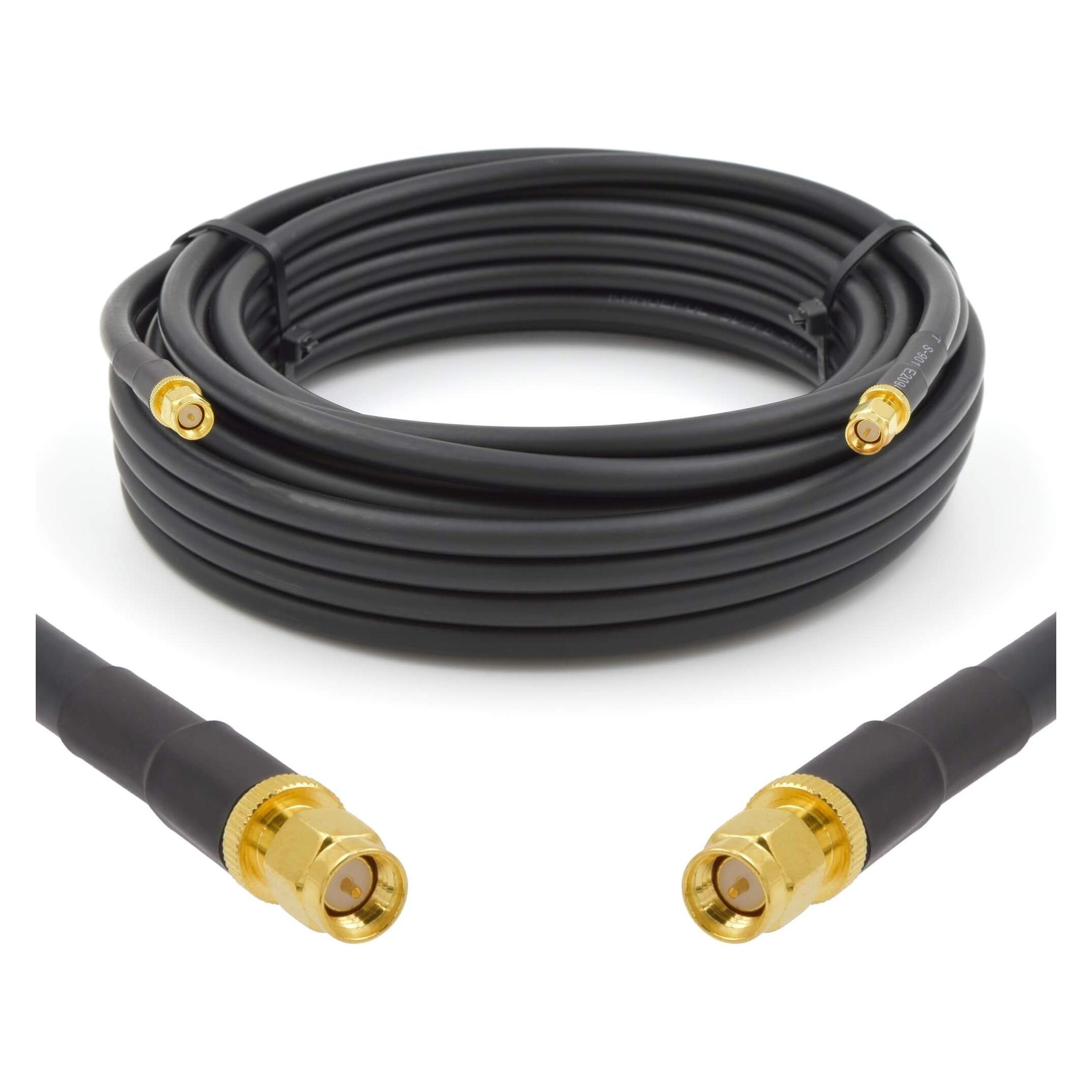 Rangeful SMA Male to SMA Male 12m Coaxial Cable HF300 (LMR300 equivalent) (HF300-SM-SM-12)