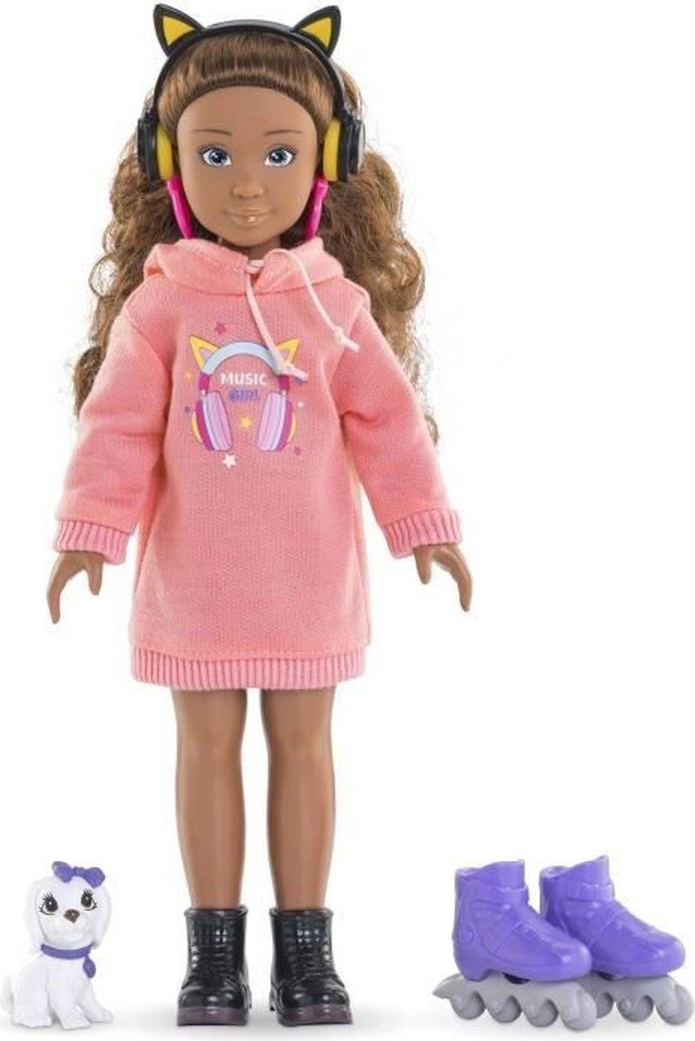 Corolle Melody Music & Mode Fashion Doll met 4 accessoires, 28 cm