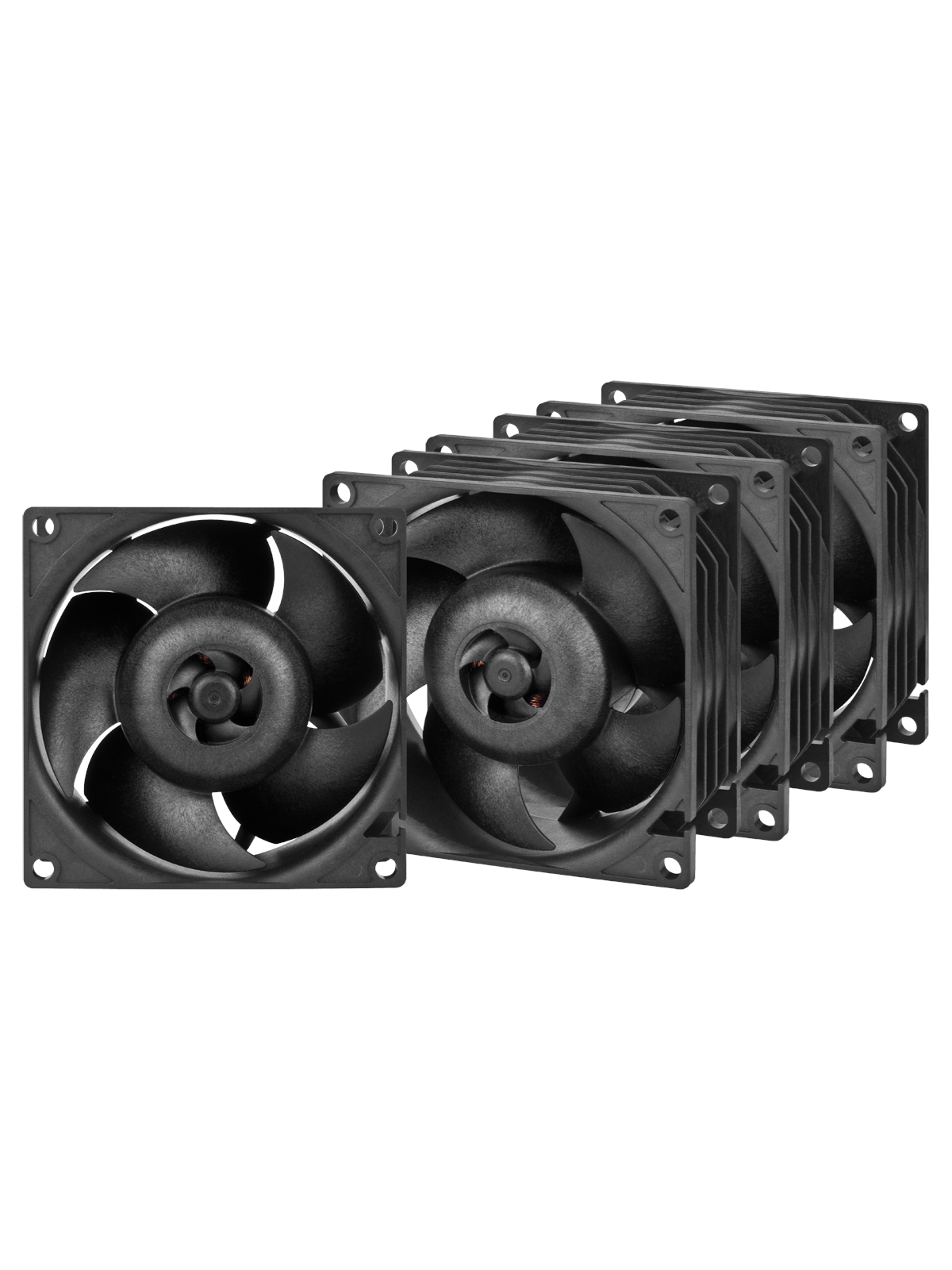 Arctic Server Fan S8038-7K - 4-pack - Gehäuselüfter - 80mm - Schwarz