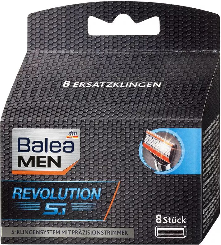 Balea - Rasierklingen, Revolution 5.1 MEN, 8 Stück