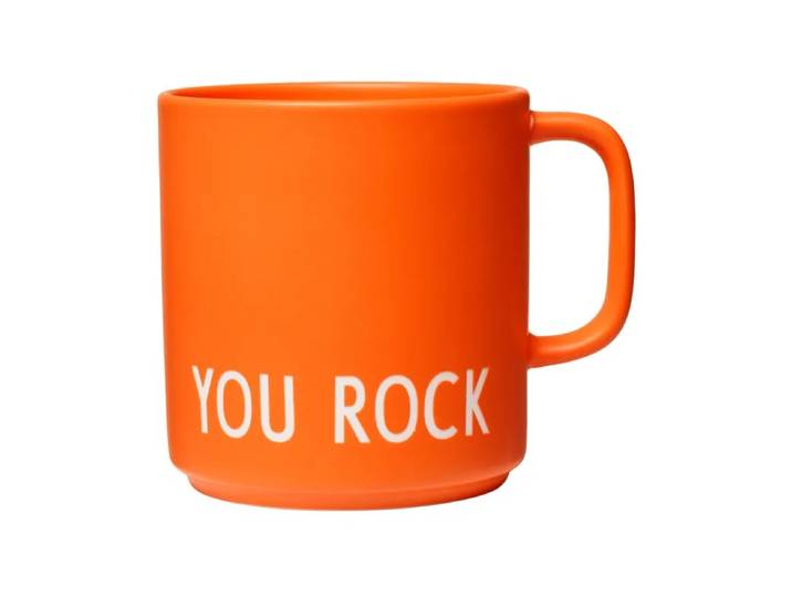 Design Letters Tasse Design Letters avec poignée 25 cl Orange
