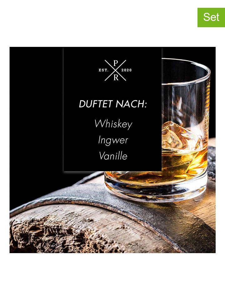 Purple River 4er-Set: Duftwachs "Whiskey Honey" - 4x 50 g - onesize
