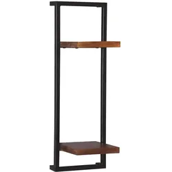 Wandregal 'Madras' 25x75 cm Massivholz, Metall Mango
