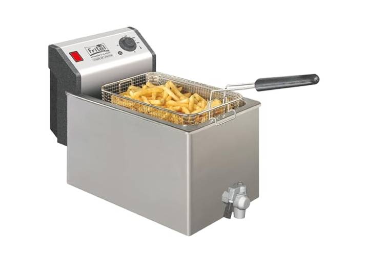 FRITEL Fritteuse Profi 4620-8L - 3300W - Zapfhahn - Kaltzone