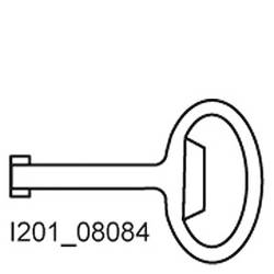 Siemens 8GD9290 Doppelbartschlüssel für 3mm Dorn für SIKUS-Stand- und STAB-WANDVERT Doppelbart 1 St.