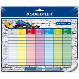 Staedtler Stundenplan 641 SP Lumocolor correctable, abwischbar, Stiftklemme & Folienschreiber, 31x25cm