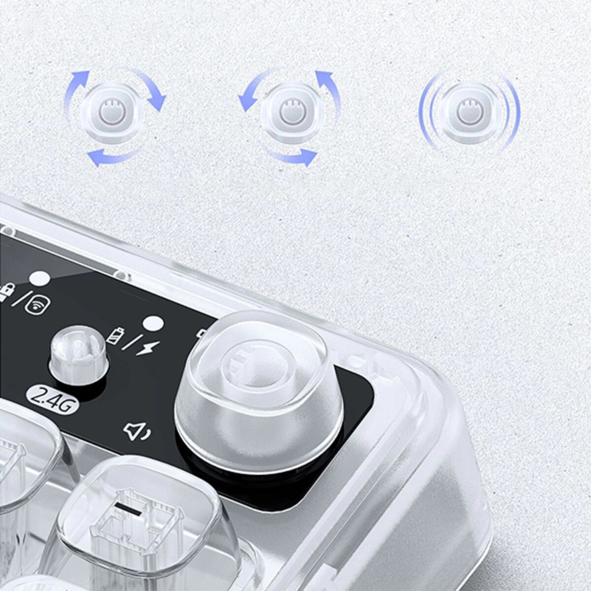 INF Kabelgebundene 99-Tasten RGB-Tastatur mit Multimedia-Lautstärkeregler, wasserdichtem Design und abnehmbarem Type-C-Kabel, Weiß